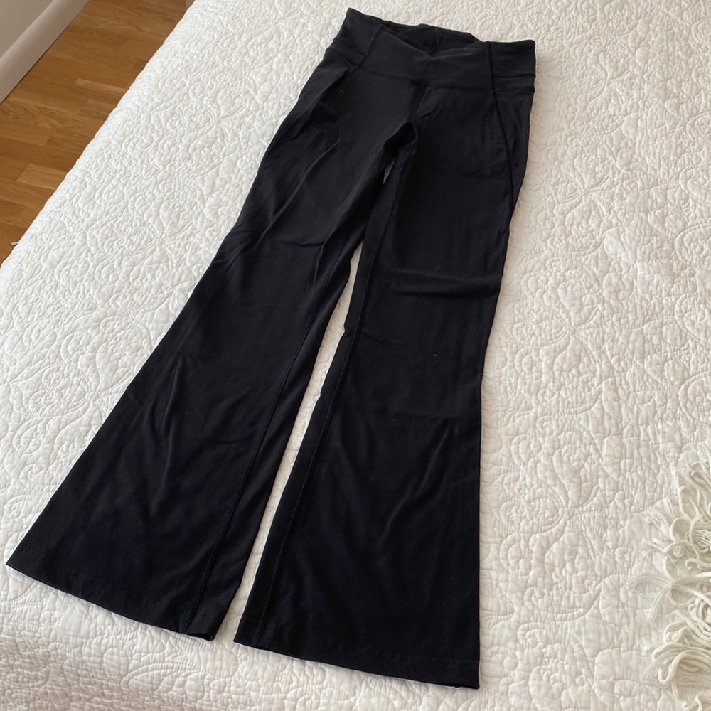 lululemon athletica Black Flared Leggings